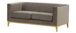 Zweisitzer-Sofa Slender Wood Braun