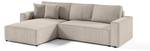 Ecksofa Bento L Form Couch Sofagarnitur Beige - Ecke davorstehend links