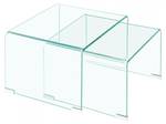 2 tables appoint gigognes verre trempé Verre - 50 x 33 x 45 cm