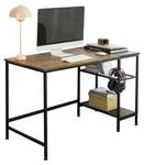 Schreibtisch FWT77-J Braun - Holzwerkstoff - 120 x 76 x 60 cm