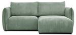 3-Sitzer Ecksofa Tauer Mint - Ecke davorstehend rechts