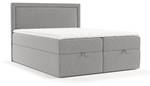 Premium Boxspringbett Pao Grau - Breite: 180 cm