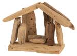 Weihnachtskrippe CRGC Braun - Holz teilmassiv - 13 x 12 x 15 cm