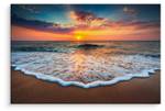 Tableaux COUCHER DE SOLEIL Mer Plage 120 x 80 x 80 cm