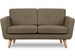 TAGIO II Sofa 2 Personen Braun - Massivholz - 153 x 80 x 88 cm