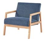 Fauteuil BONIFACIO Bleu - Textile - 74 x 77 x 69 cm