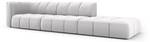 modulares Sofa SERENA 4 Sitzplätze Silber