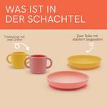 Teller und Becher Set Orange