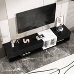 Buffet TV Neptunus Ⅵ Noir - Noir brillant - Blanc