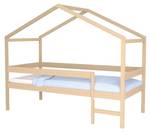 Lit cabane Waël Beige - Bois massif