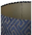 Lampenschirm Zylinder Maze Blau - Ø30 Blau - Textil - 30 x 21 x 30 cm