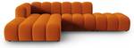 modulares Ecksofa LUPINE 5 Sitzplätze Braun