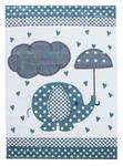 Tapis enfant KID RAIN 80x150 bleu Bleu - 80 x 150 cm