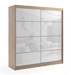 Kleiderschrank VIVI Eiche Sonoma Dekor - Weiß - Breite: 200 cm