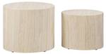 Table d'appoint Equicola Beige - Papier - 33 x 40 x 48 cm