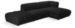 modulares Ecksofa HARRY 5 Sitzplätze Schwarz