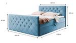 Boxspringbett MOLIE Hellblau