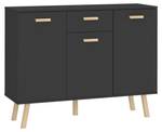 Sideboard Hans Grau - Holzwerkstoff - 95 x 123 x 39 cm