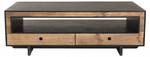 Table basse 4 tiroirs 1 niche en pin Marron - En partie en bois massif - 70 x 45 x 135 cm