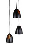 Lampe à suspension Elda Noir - Métal - 40 x 144 x 40 cm