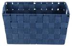 Badkorb ADRIA SQUARE, marineblau, Wenko Blau - Kunststoff - 30 x 15 x 20 cm