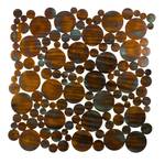 Sculpture murale Reflecting Circles Métal - 78 x 78 x 3 cm