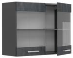 hängende Geschirrschrank R-Line 47498 Anthrazit - Schwarz