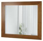 Teak-Wandspiegel M75 Braun - Glas - Holzart/Dekor - Holz teilmassiv - 80 x 71 x 3 cm