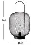 Lanterne Turid petite pour extérieur 18 x 31 x 18 cm
