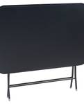 Table de jardin pliante Sande Noir - 70 x 110 cm