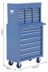 Werkzeugwagen B20-003BU Blau - Metall - 33 x 113 x 62 cm