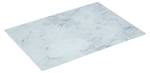 Schneidebrett aus Glas mit Marmor-Muster Weiß - Glas - 30 x 1 x 40 cm