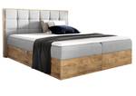 Boxspringbett ZONNI 160 cm FR16 Hellgrau Grau - Holzwerkstoff - 170 x 105 x 211 cm