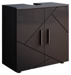 Meuble sous-lavabo Irma Anthracite brillant