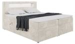 Boxspringbett Aspin Creme - Breite: 180 cm - H3