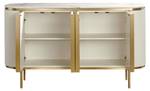 Buffet STILIG SB160 4D Doré - Bois manufacturé - Matière plastique - 160 x 90 x 40 cm