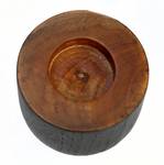 Kerzenhalter Bondi Schwarz - Holz teilmassiv - 8 x 7 x 8 cm
