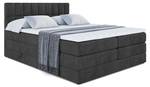 Boxspringbett MIAMI KING Schwarz - Breite: 140 cm