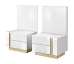 Table de nuit ARCO (lot de 2) Blanc