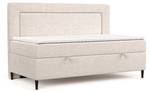 Boxspringbett Demi Beige - H3 - Tiefe: 90 cm