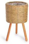 Blumentopf STUART Beige - Naturfaser - 26 x 21 x 26 cm