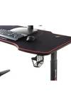 DXRacer Gaming Desk ULTRA PLUS (Réglable en hauteur) Imitation fibre de carbone / Noir