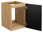 Table d'appoint LUXOR ST40 1D Noir - Bois manufacturé - Matière plastique - 40 x 57 x 46 cm