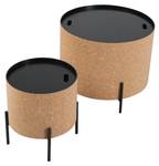 Couchtische Cork 2er Set Braun - Holzwerkstoff - 63 x 48 x 63 cm