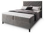 Boxspringbett ROKIS Grau - Breite: 140 cm