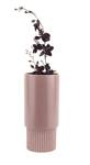 Pot de fleurs Ribbed Rose foncé - Pierre - 12 x 26 x 12 cm