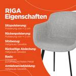 Fauteuil RIGA Gris - Gris lumineux