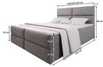 Boxspringbett MULEN Schwarz - Breite: 160 cm