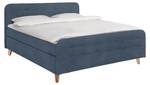 Nordic Box Boxspringbett TSV Blau - Breite: 182 cm - H3