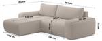 Ecksofa Bornim Universal Braun